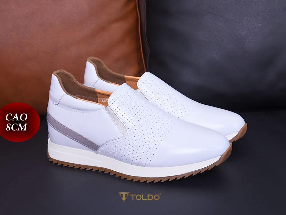 Giày cao 7cm màu trắng cao cấp sc 1